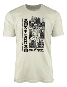 Unisex T-Shirt Van Gogh's Amsterdam Adventure - Beige