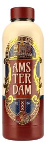 Waterfles Amsterdam - Rood / Goud