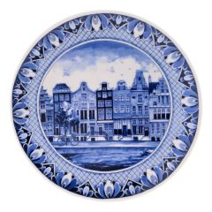 Wall plate Canal Houses Amsterdam, 20 cm