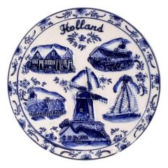Wall plate Embossed Holland, 15 cm (medium)