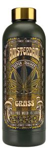Water Bottle Amsterdam Weed  - Green