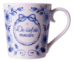Delft Blue Mug - "De Liefste Moeder"