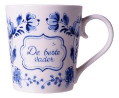 Delft Blue Mug -  "De Beste Vader"