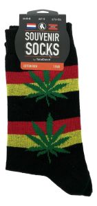 Men's socks "Weed Red / Yellow / Black"
