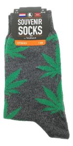 Men's socks "Weed Gray / Green"