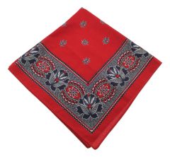 Dutch Bandana Red, Paisley, 60 cm