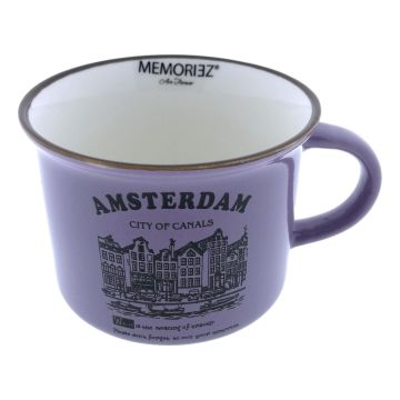Mok Memoriez - Amsterdam Kanalen - Paars - Klein