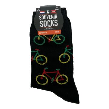 Heren Sokken "Groen/Rood/Geel Fietsen" - 40-46