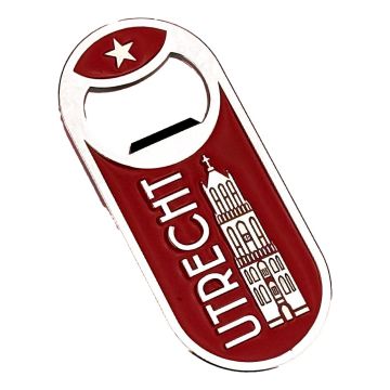 Magnet bottle opener Utrecht - red