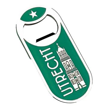 Magnet bottle opener Utrecht - green