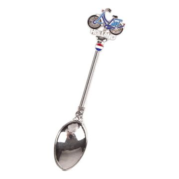 Theelepel in doosje - Blauwe fiets