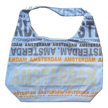 Shoulderbag Julia L Amsterdam in white/orange