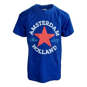 Kinder T-Shirt Amsterdam Holland Ster