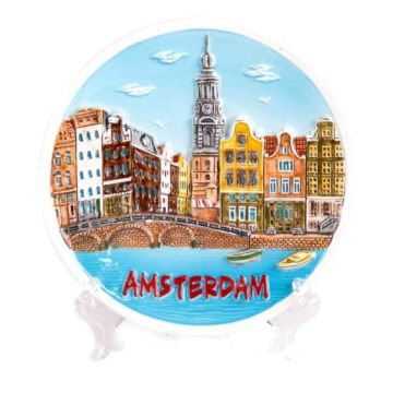 Wandbord Zuiderkerk Amsterdam, 10 cm (klein)