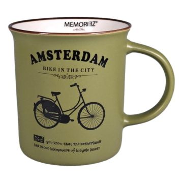 Mok Memoriez - Amsterdamse Fietsen - Bos Groen, Groot