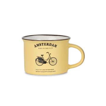 Mok Memoriez - Hollandse Fiets - Geel - Klein