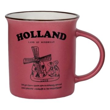 Mok Memoriez - Holland Molen - Groot, Fuchsia 