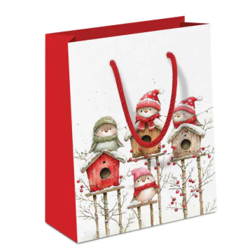 Cadeautas Vogelhuisjes kwartet wit
