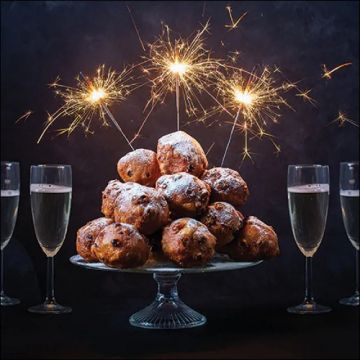 Pakje Servetten "Oliebollen" 
