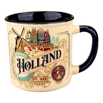 Beker Vintage Ornaments Holland Wit - Klein