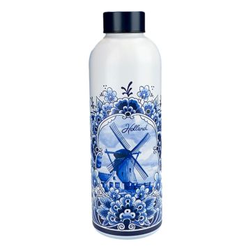 Waterfles Molen Delftsblauw 500 ml