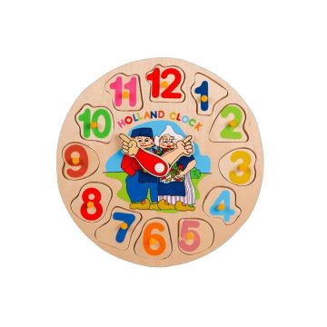 Houten klokpuzzel Holland