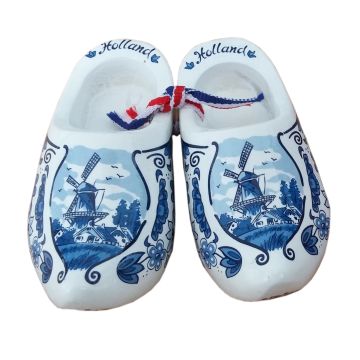 Set wooden clogs of 8cm, delftblue