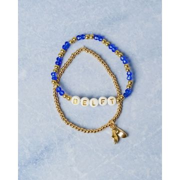 Armband Delft - Klompen - Set van 2