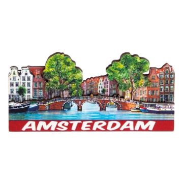 Koelkastmagneet "Amsterdamse grachten"