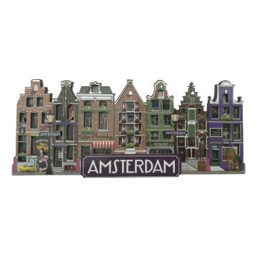 Amsterdamse 7 Grachtenhuisjes  Koelkastmagneet