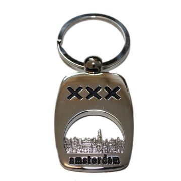 Sleutelhanger Amsterdam Grachtenhuisjes