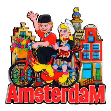 Koelkastmagneet "Amsterdams Paar"