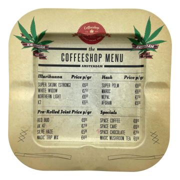 Asbak Coffeeshop Menu Amsterdam