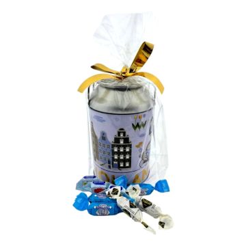 Melkbus spaarpot cadeau met oud hollandse snoepjes