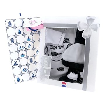 Baby Cadeauset "Eigenwijs" , 5 delige set