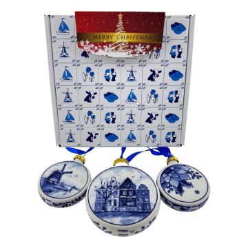 Ceramic Christmas Ornaments in Gift Box – Set of 3