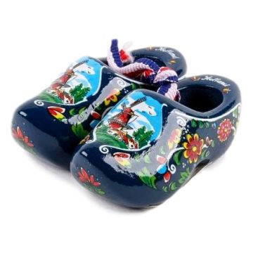 Set wooden clogs 6 cm, Blue