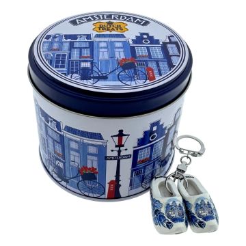 Stroopwafels in blik "Amsterdamse Grachten", cadeau