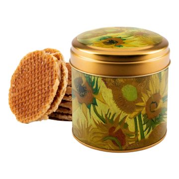 Stroopwafels in Blik "Zonnebloemen"