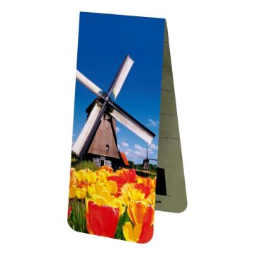 Boekenlegger  Molen in Tulpenveld