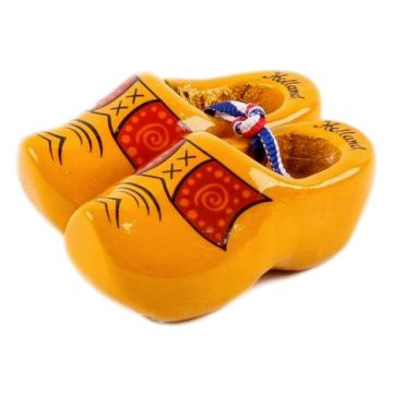Set wooden clogs 6 cm, Farmer Yellow