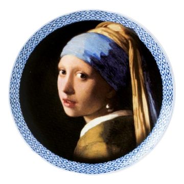 Wall plate "Girl with Pearl", 20 cm