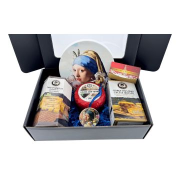 Kerstpakket Kunst & Smaak - Meisje met Parel