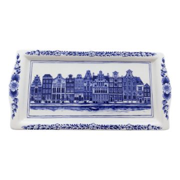 Amsterdam Cakeschaal, Delfts Blauw, Keramiek, 29 cm