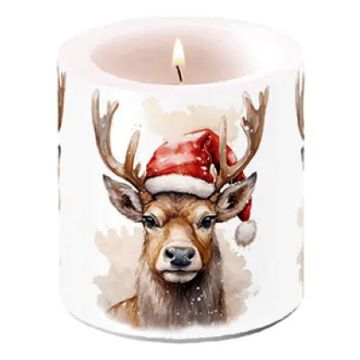 Small Reindeer Candle