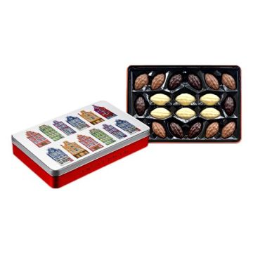 Chocoladeblik Amsterdamse Huisjes in Reliëf 