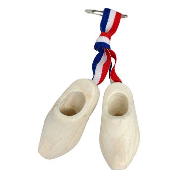 Corsage Klompjes, Blank met Hollands lintje
