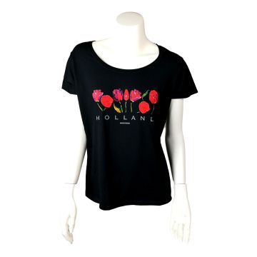 Dames T-Shirt Rode Tulpen