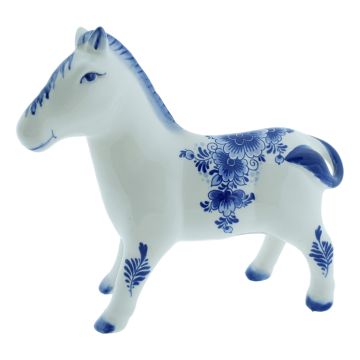 Delfst blauw paardje 