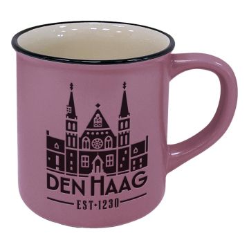 Mok "Den Haag" - Roze - Groot